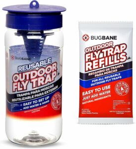 Reusable Outdoor Fly Traps with Natural