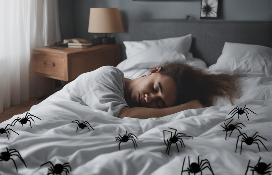Top 10 Most Popular Spider Myths, spiders in your bed while you sleep