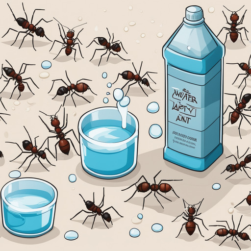 how to kill ants with soap and water